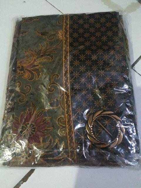 Esha Couple Batik 2in1 Rok Lilit Panjang Wanita Jumbo & Atasan Kemeja Pria Jumbo M-xl