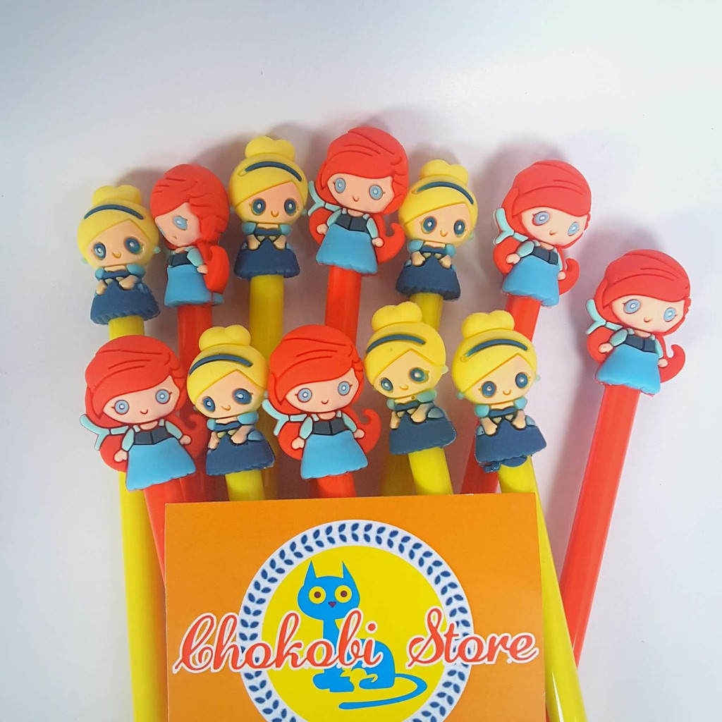 

Pulpen Gel Hitam Imut Karakter Pen Princess Putri