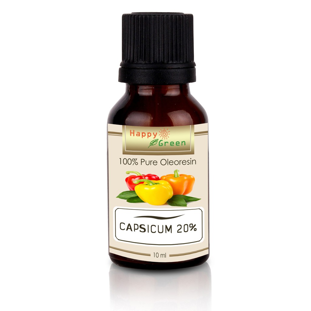 Happy Green Capsicum Natural Oleoresin (10 ml) - Resin Cabai Capsicum