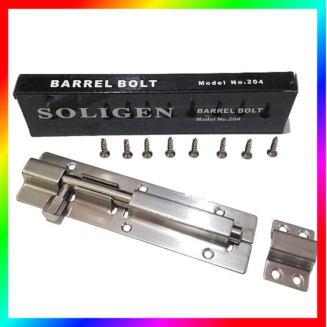 Grendel SOLIGEN 6inci STAINLESS STEEL BARREL BOLT