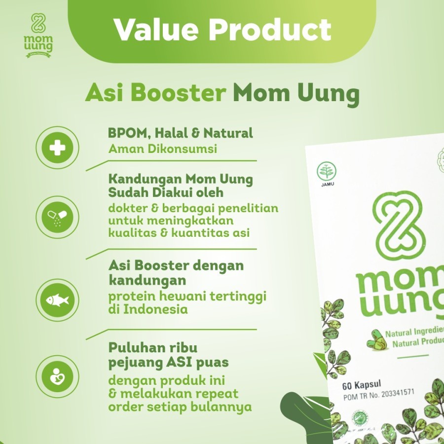 MOM UUNG Booster Pelancar Asi - 30 Pcs