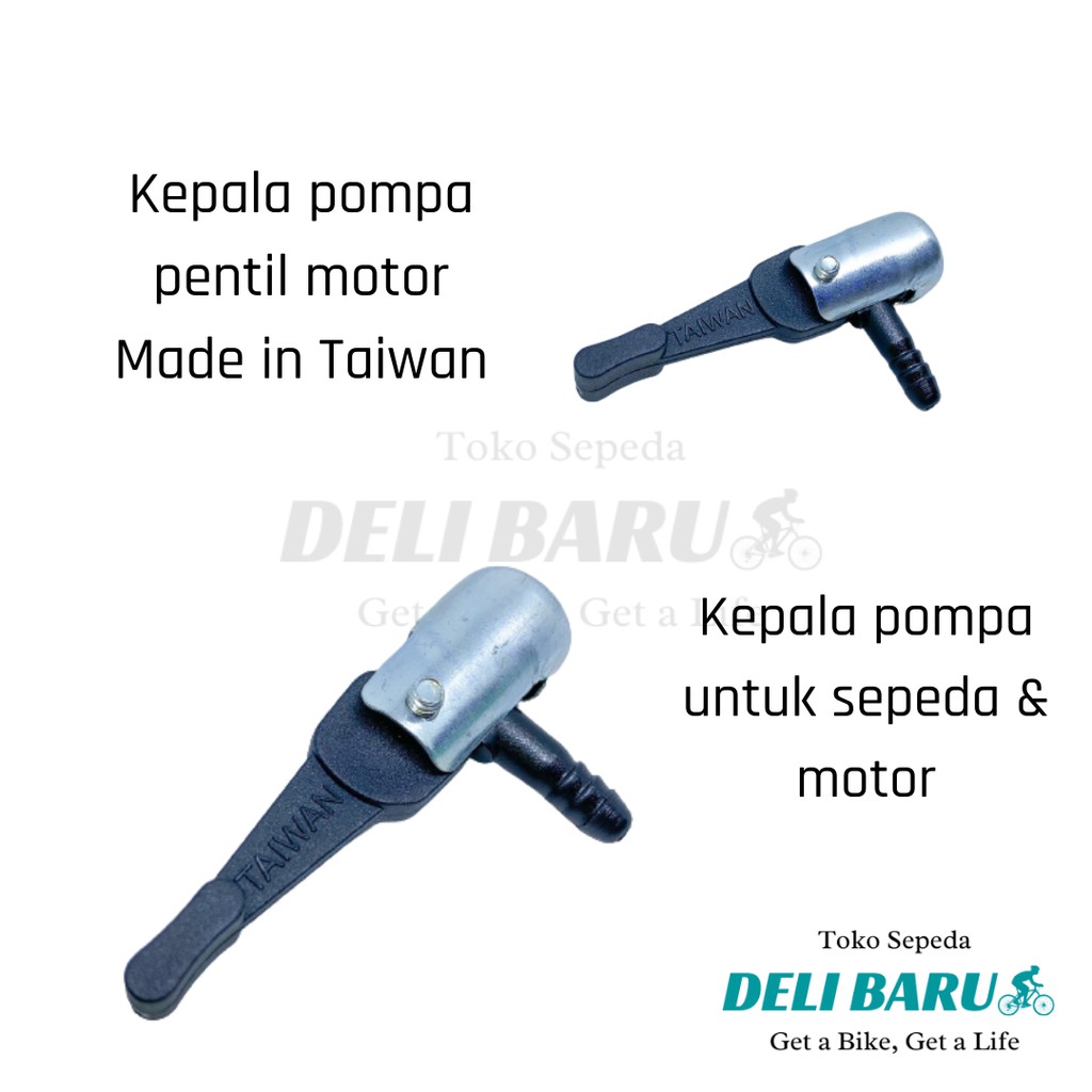 Kepala pompa sepeda dan motor made in taiwan