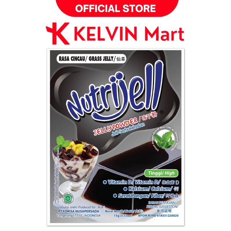 

Nutrijell Jelly Powder Cincau pck 15g | KELVIN Mart