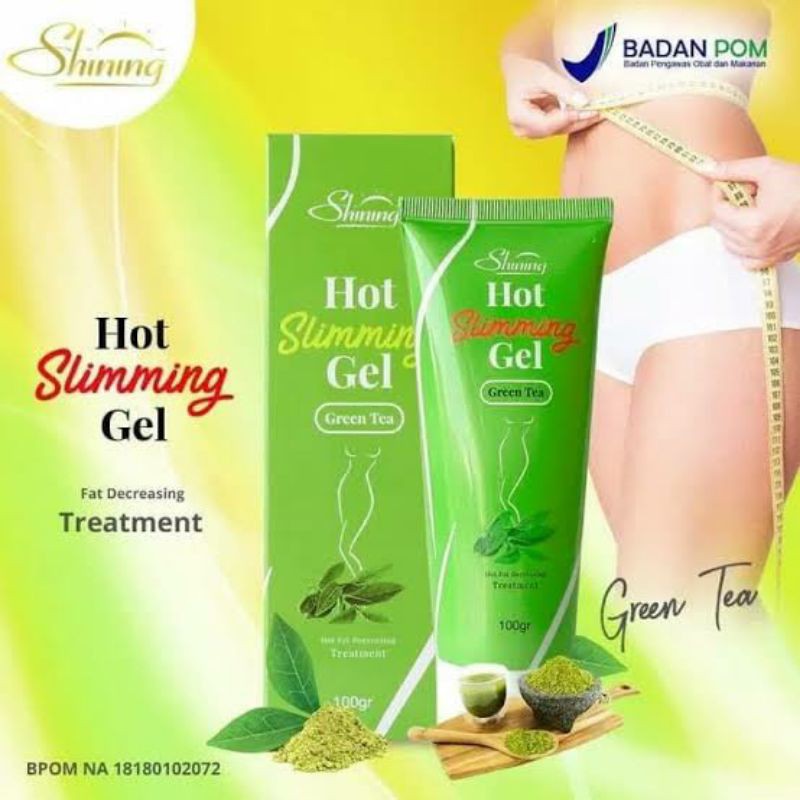 SHINING HOT SLIMMING GEL BPOM ORIGINAL PELANGSING PEMBAKAR LEMAK