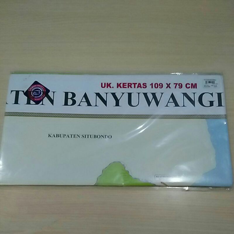 

peta kabupaten banyuwangi ukuran 109x79 cm