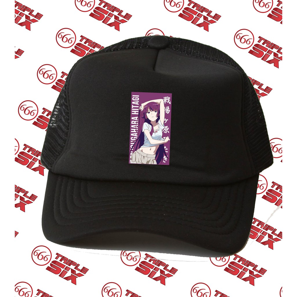 Topi Trucker Anime Hitagi Senjougahara Bakemonogatari