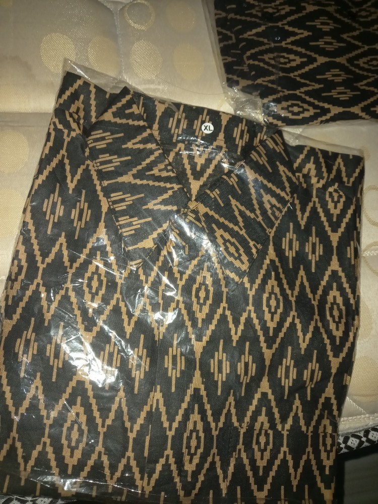 Bswart Batik Hrb026 Kenongo Hem Pendek Padi Pekalongan M L Xl Batik Pria Murah Modern Grosir