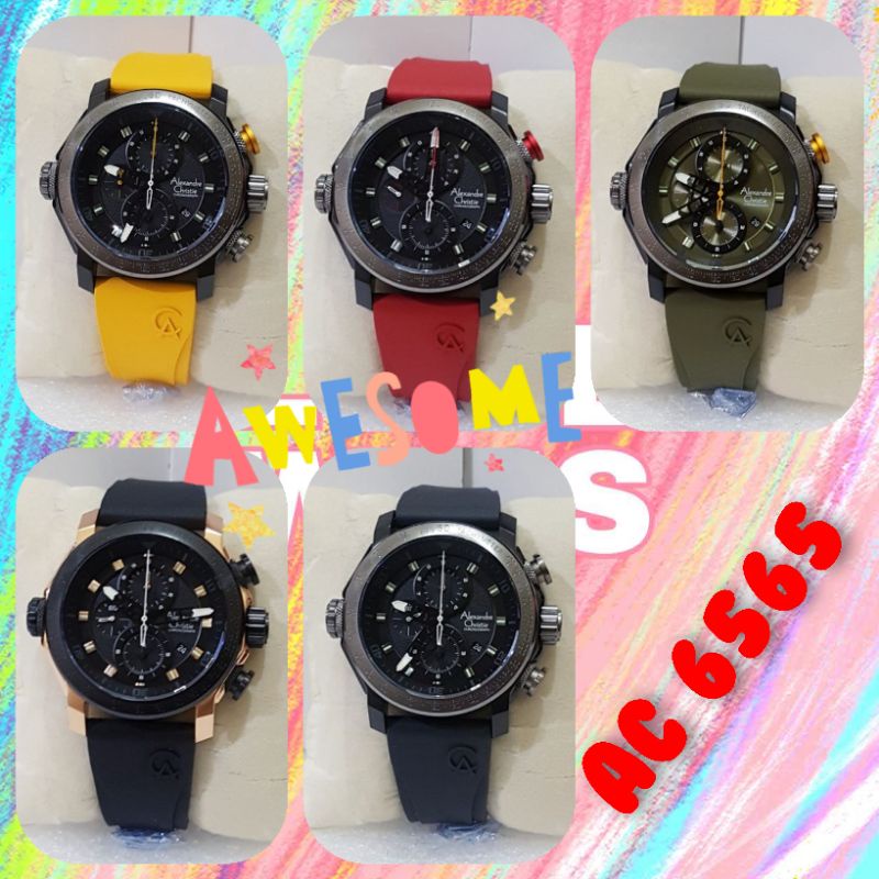 JAM SEKEN ...JAM ORIGINAL ALEXANDRE CHRISTIE AC 6565 MAN