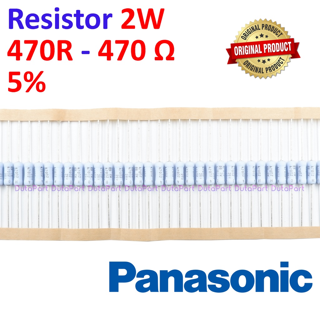 Resistor 470 Ohm 2 Watt 5% ORIGINAL PANASONIC 2W 470R HIGH QUALITY