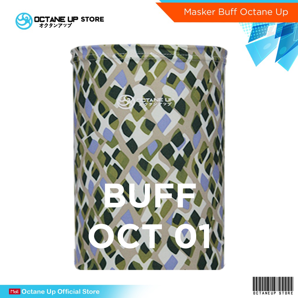 BUFF BANDANA SLAYER SYAL MASKER MOTOR ORIGINAL MULTIFUNGSI OCTANE UP-BUFF OCT 01