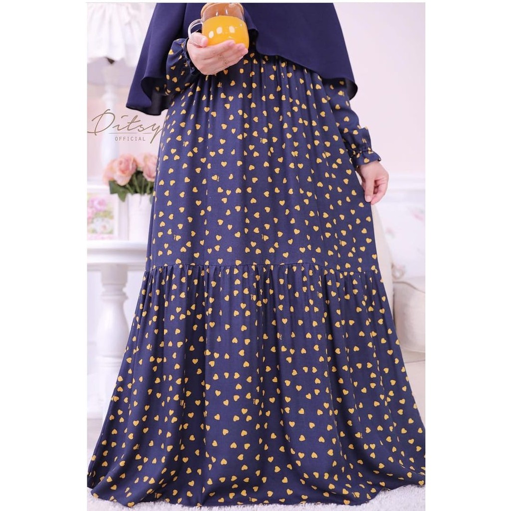 DITSY HEART NAVY NIGHTGOWN (NOVEMBER 2021)