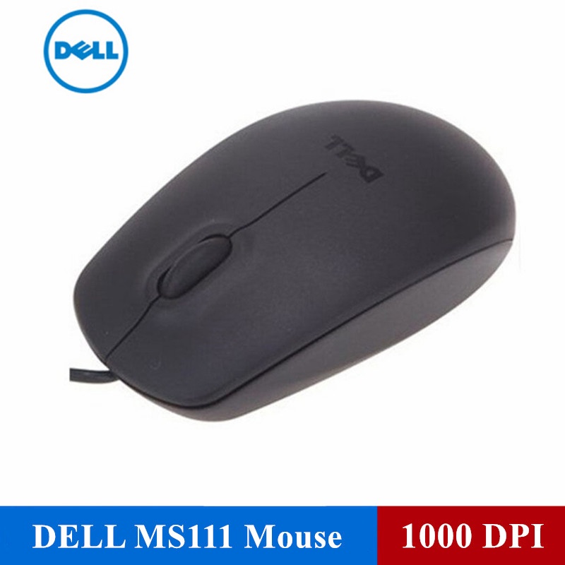 Dell MS111 Mouse Optical 1000 DPI 3 Tombol Dengan Kabel Usb