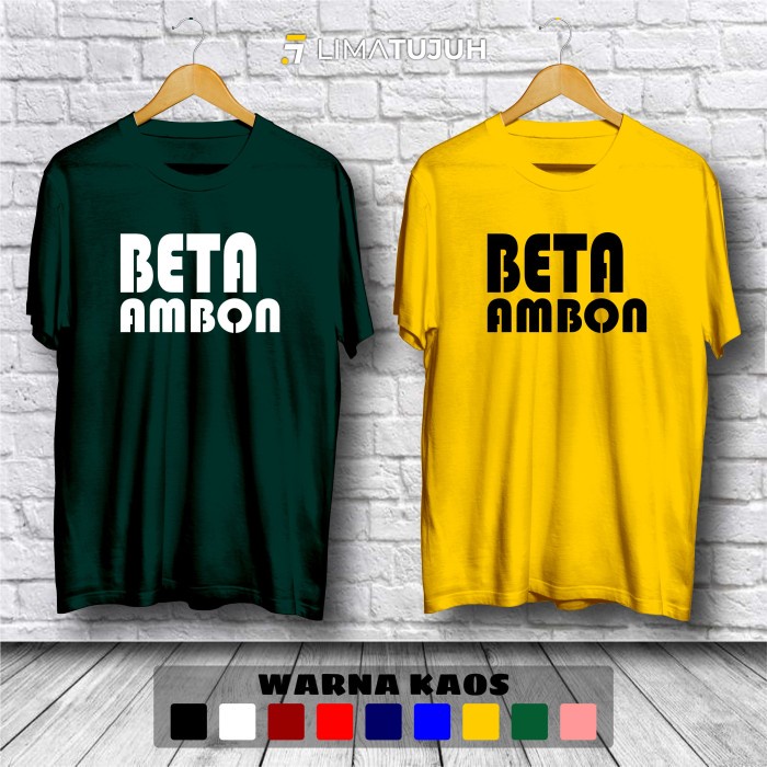 Kaos Beta Ambon Teks Baju Distro