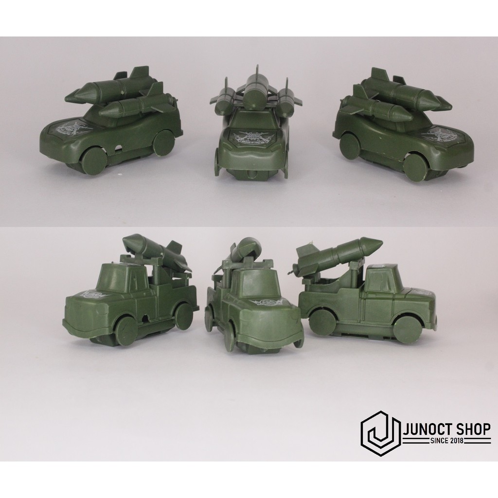 MOBIL SEDAN JEEP RUDAL 1:64 MILITER PLASTIK PERANG - MINIATUR MAKET 01