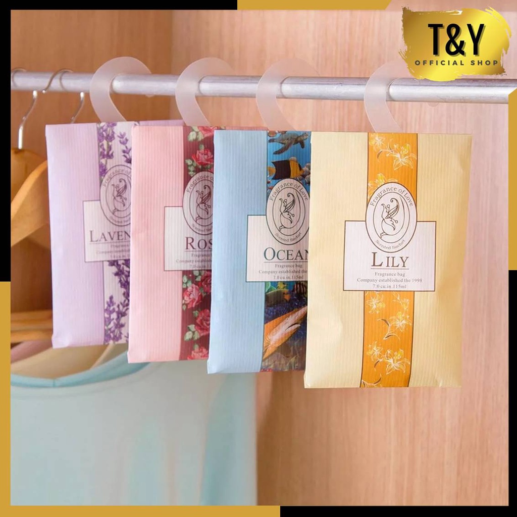 T&amp;Y Pengharum Lemari Aromatherapy Pewangi Ruangan Gantung Pengharum Sachet Fragrance Bag Parfum Mobil Murah Import