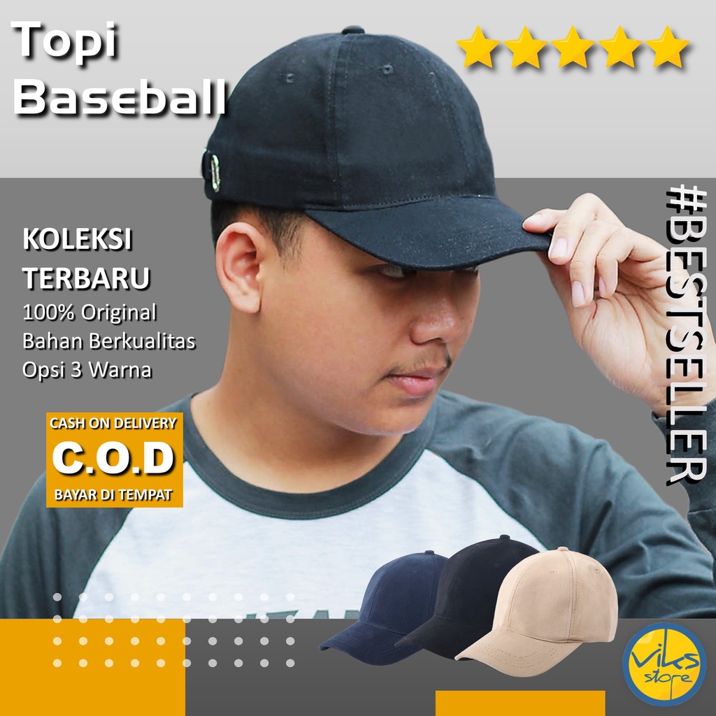 Topi Baseball Polos Pria Wanita Olahraga Baseball Cap Ukuran Dewasa Unisex PoloCaps Premium