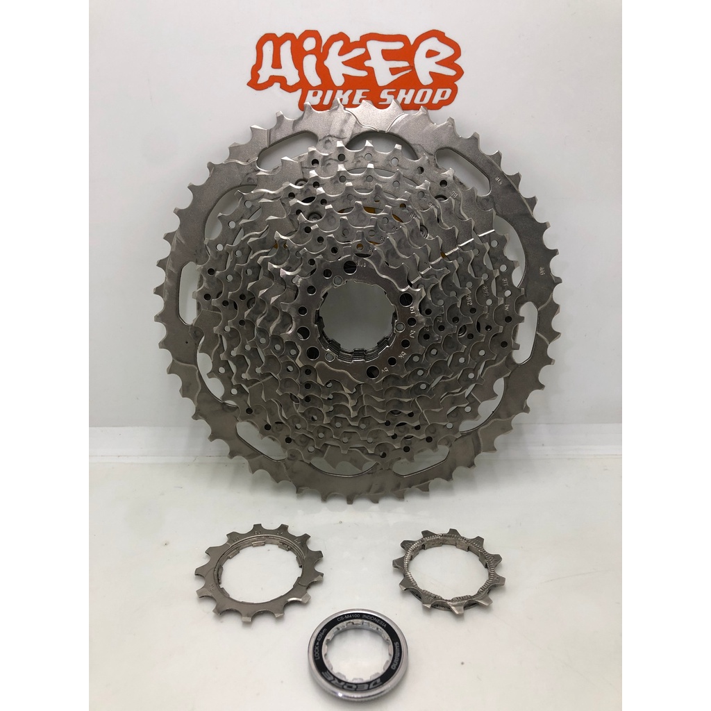 Sproket Sprocket Gear Belakang 10 Speed MTB Sepeda Lipat Road Shimano M4100 Type Slope 11 46T Bekas 