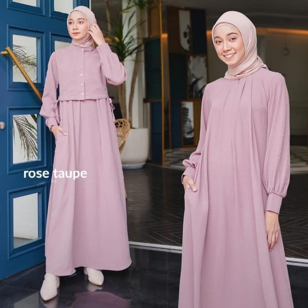 GAMIS WANITA AURA DRESS / GAMIS POLOS / BAJU WANITA POLOS / GAMIS MELAYU / DRESS MANOHARA / PROMO SH