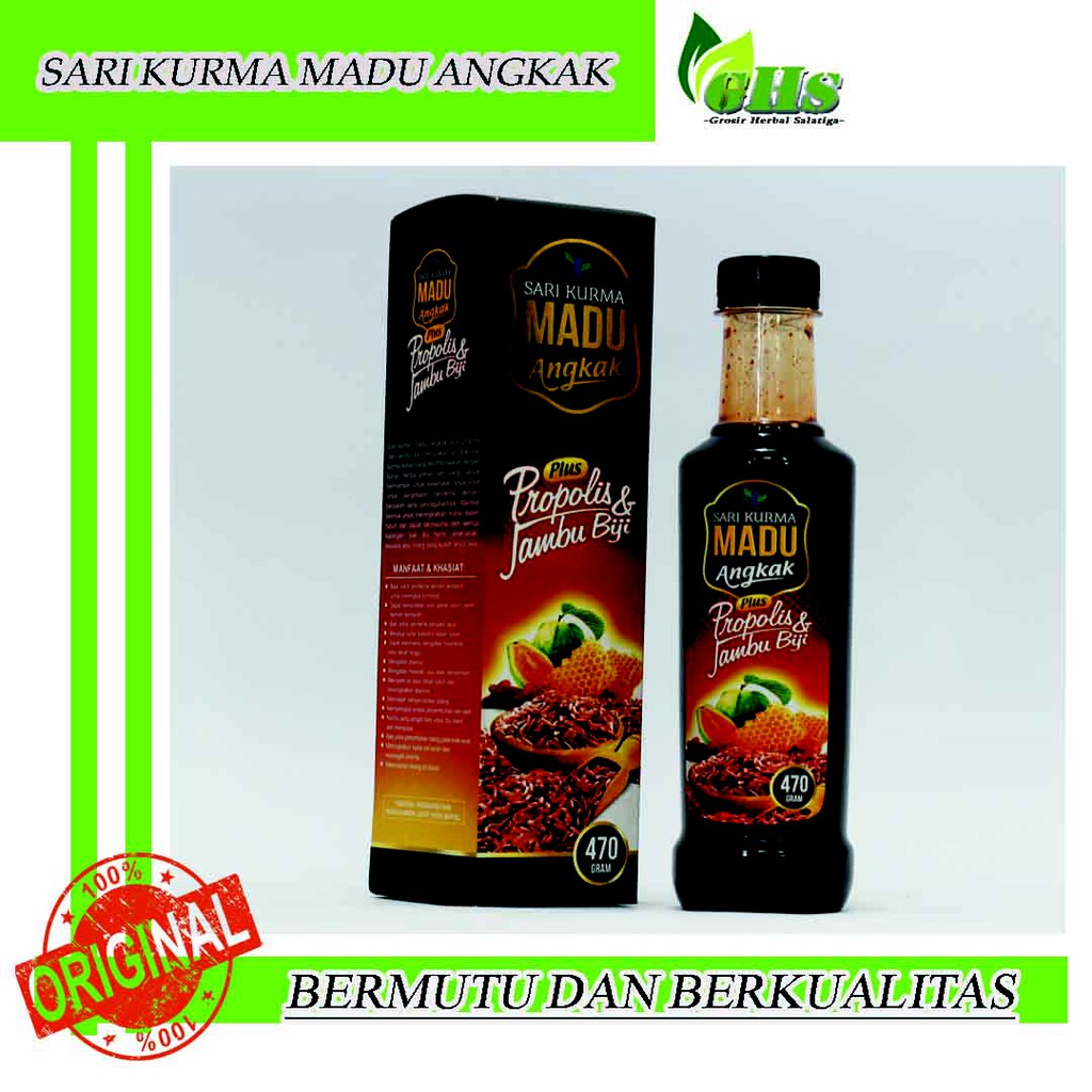 

Sari Kurma Madu Angkak Plus Propolis dan Jambu Biji Asli Berkualitas