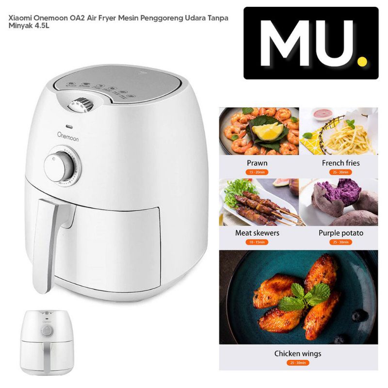 Onemoon Air Fryer Mesin Penggoreng Udara Tanpa Minyak 4.5L