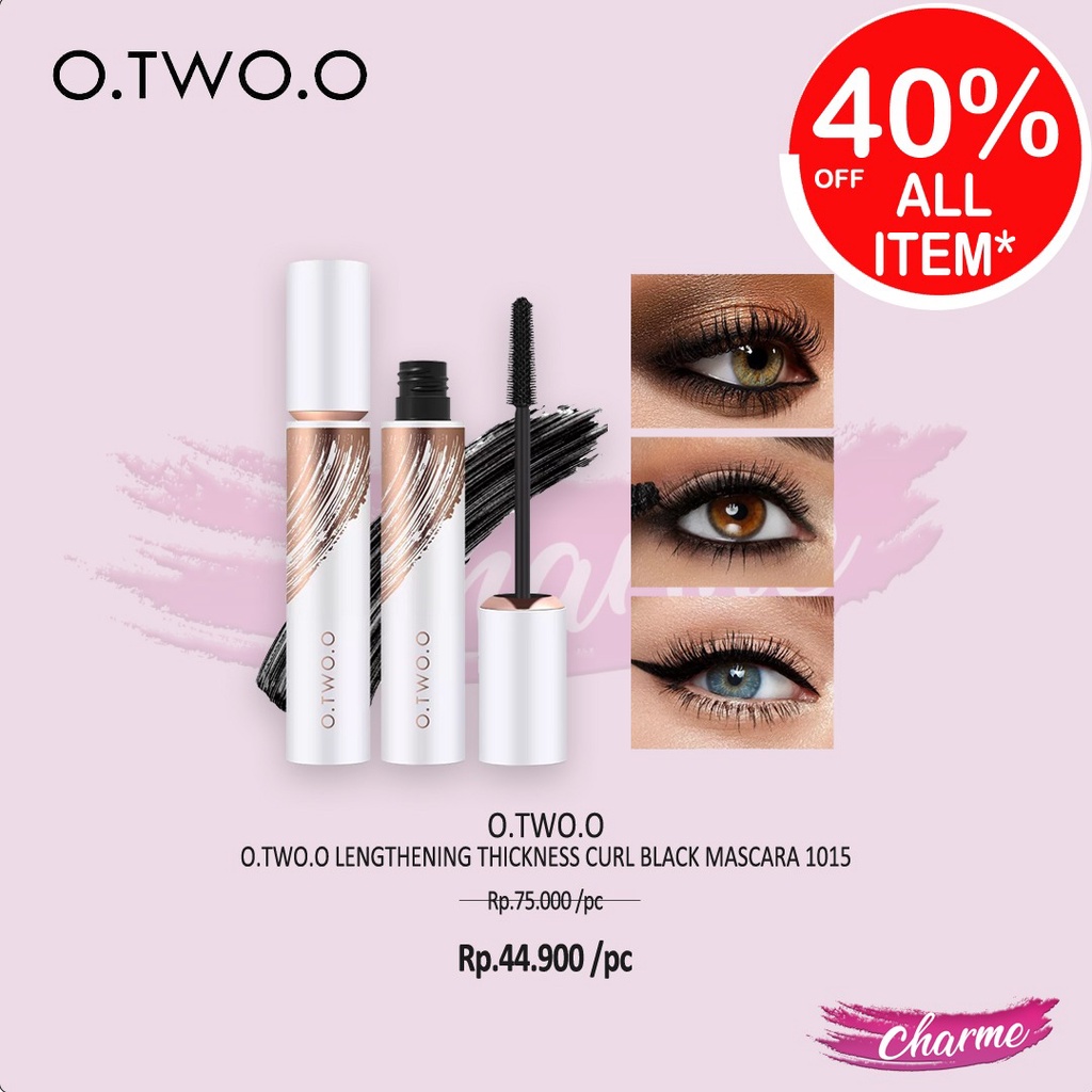 (READY &amp; ORI) O.TWO.O Otwoo Lengthening Thickness Curl Black Mascara 1015