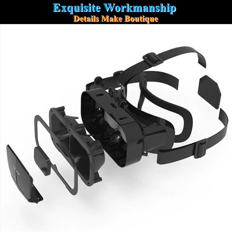 Shinecon VR Box IMAX Giant Screen Virtual Reality Glasses - G10 - Black