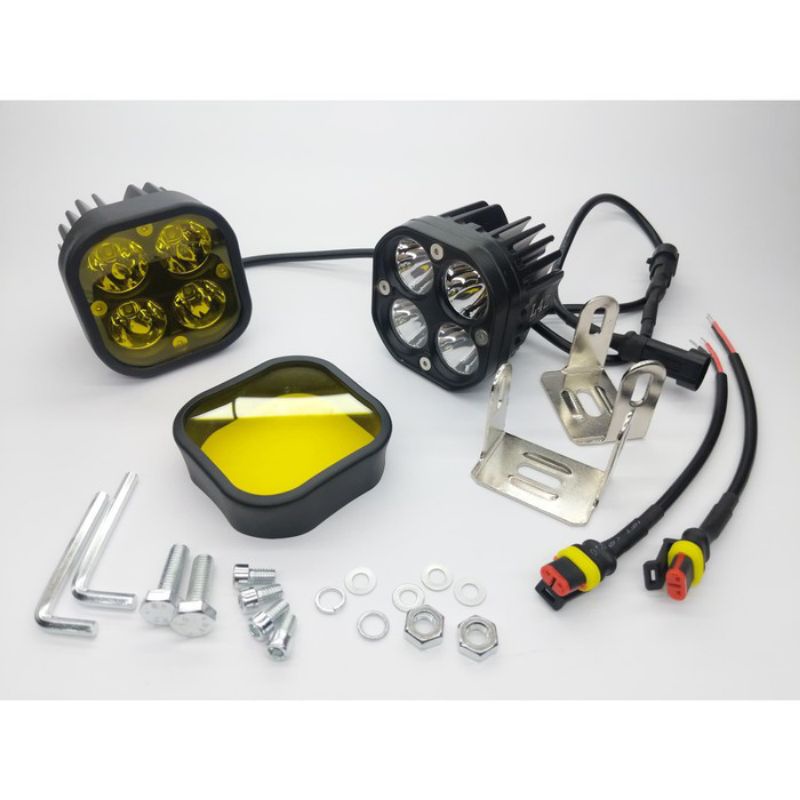 Lampu Tembak Led Cree spotlight L4Z 40 watt sepasang+lensa kuning