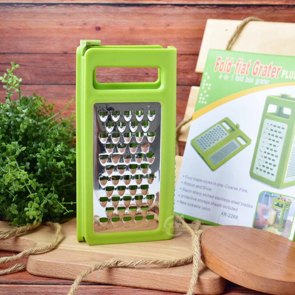 Fold Fiat Grater Foldable Nicer Dicer Parutan Pengiris 4 In 1