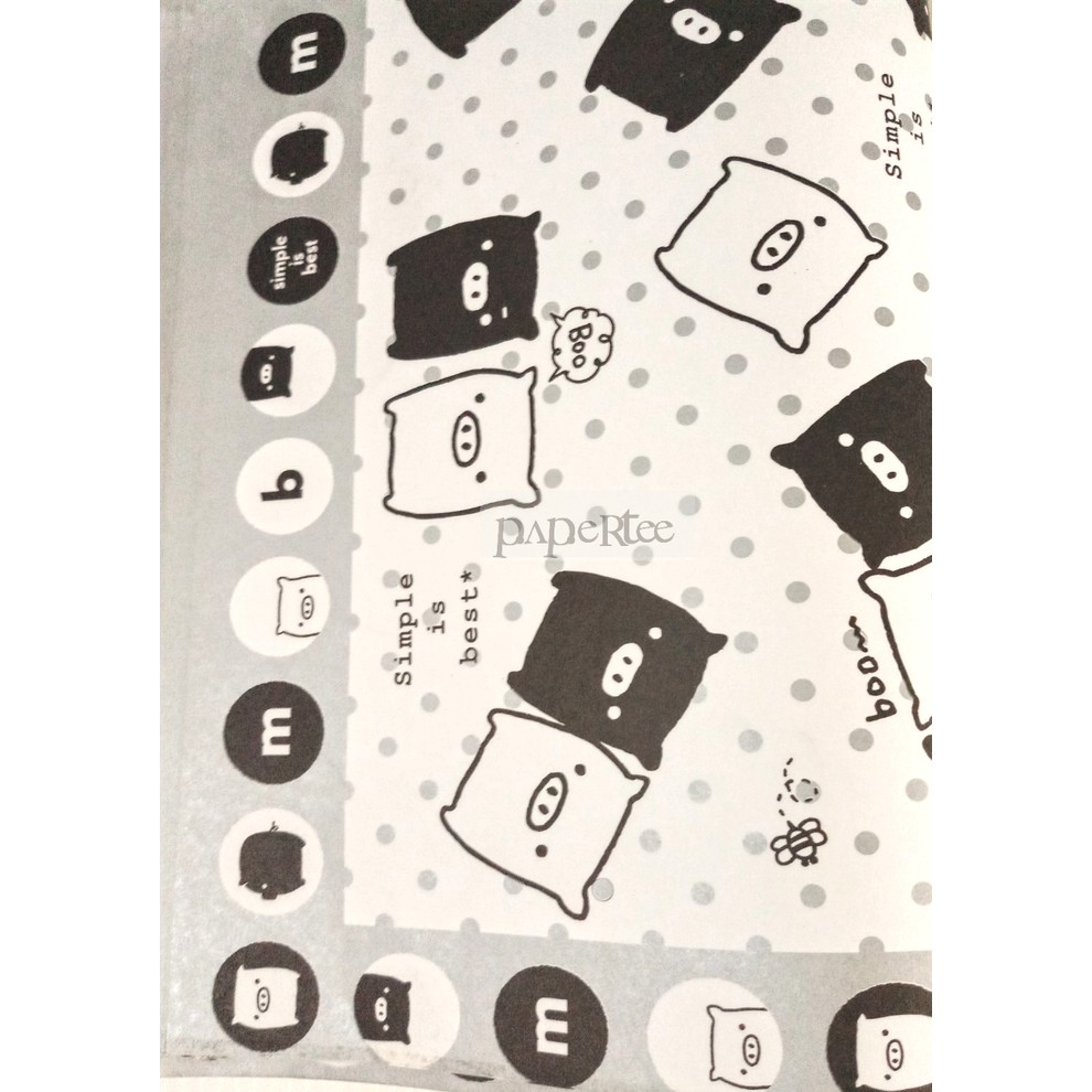 

eq106 Piggy Black Kertas Kado Anak Wrapping Paper