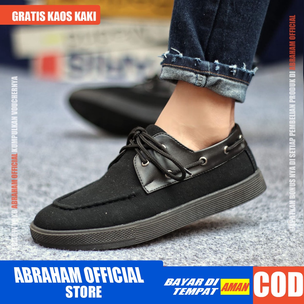 ABRHM x ZAPATO Sepatu Casual Sneaker Pria Cowok/Cowo Sepatu Pria CasualSepatu Sneakers Sepatu Kasual Semi Formal Kerja Kantor Kuliah Gaya Santai Keren Kekinian Original Murah Terlaris