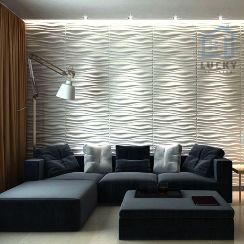 wallpaper panel 3D/ wallpanel 3D PVC 50cm x 50cm-2