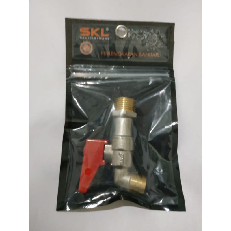Kran Tembok SKL 1/2" Kuningan / Kran SKL 1/2 Inch / Kran Cebol Kuningan / Keran SKL