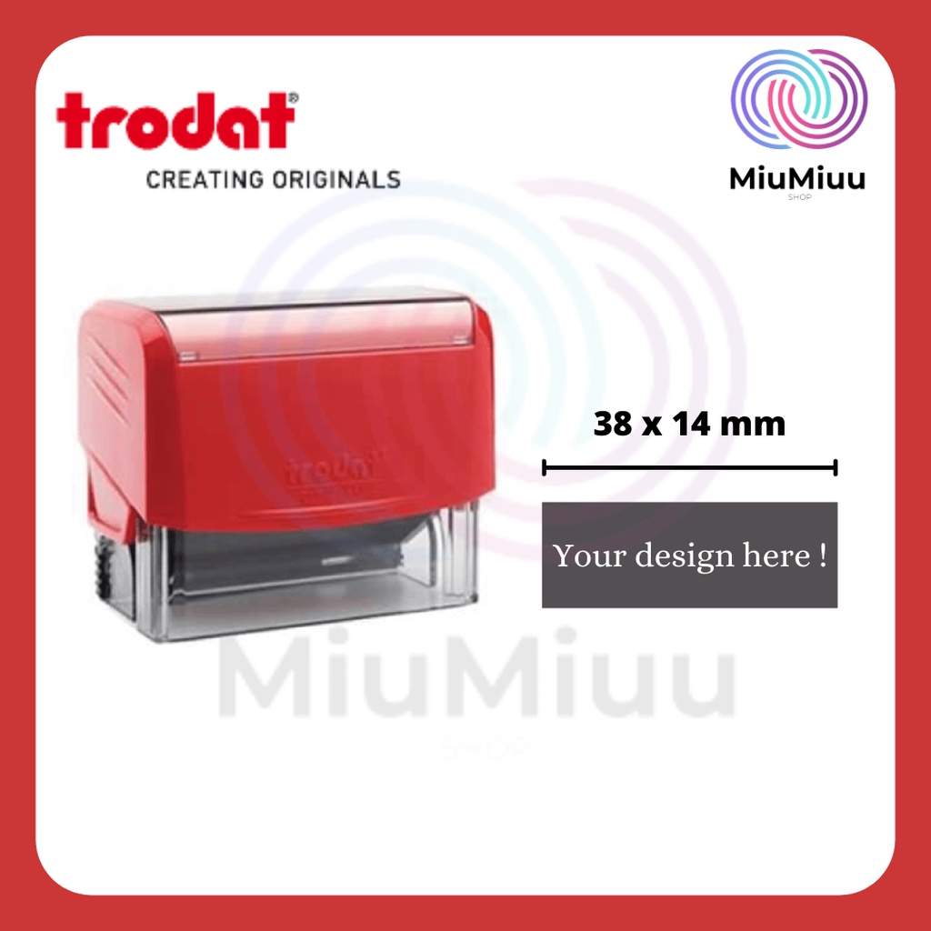 

STEMPEL TRODAT 3911 + LETTER FREE TEXT TULISAN 38 X 14 MM