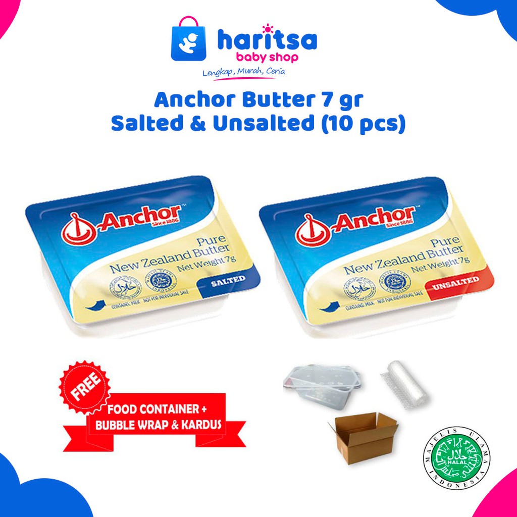 Anchor Butter Salted &amp; Unsalted (10 pcs) / Mentega MPASI