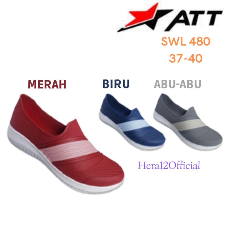 PROMO!!! SEPATU ATT SWL 480 KARET WANITA, TERLARIS Ukuran 37-40