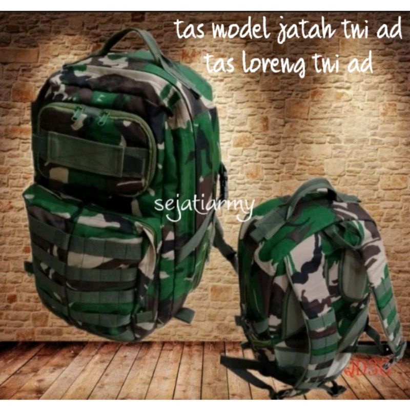 tas model jatah tni ad/tas model jatah loreng tni/tas loreng