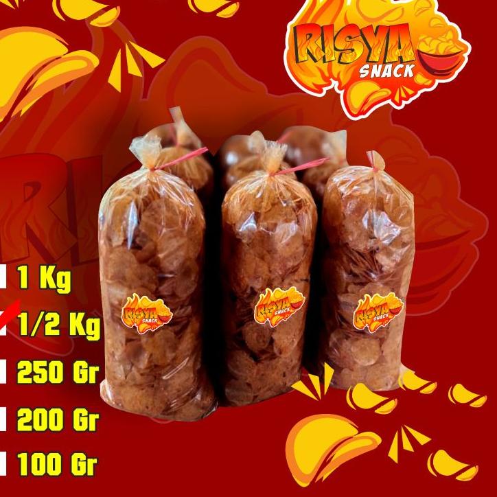 

Harga Murah || TVVTT Keripik kaca 1/2 kg/Kripik kaca pedas daun jeruk ||Best