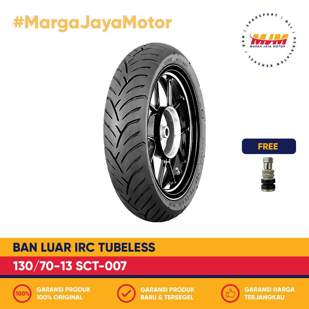 Ban Luar IRC SCT-007 130/70-13 Tubeless Free Pentil