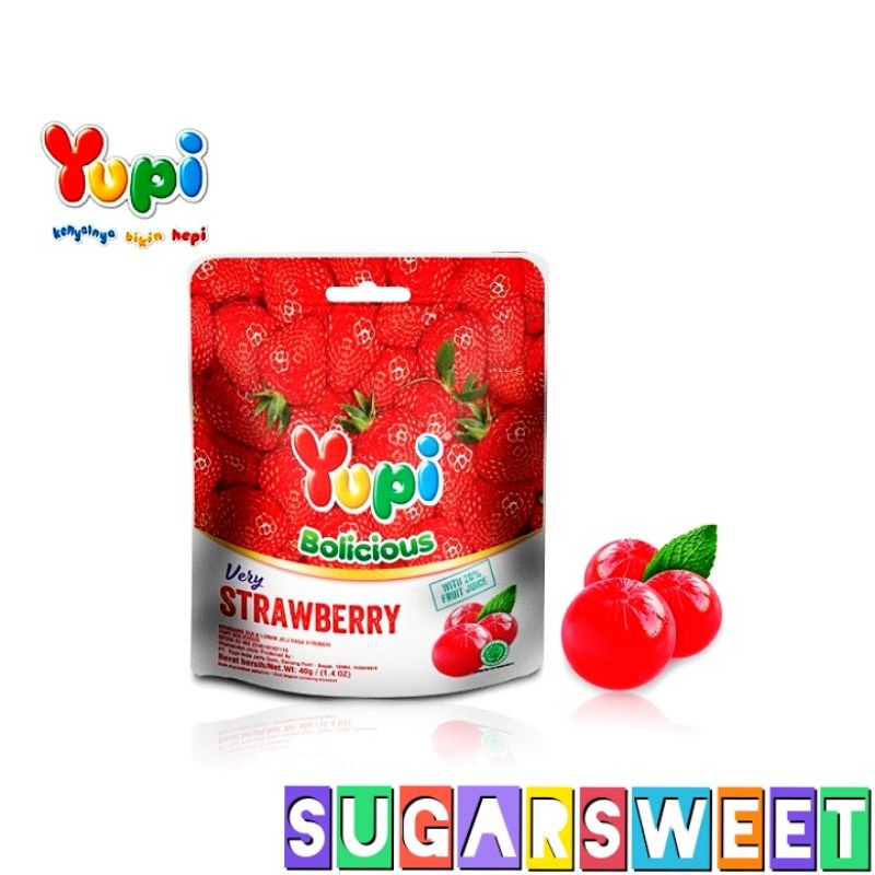 

Yupi Bolicious Strawberry 40 gram