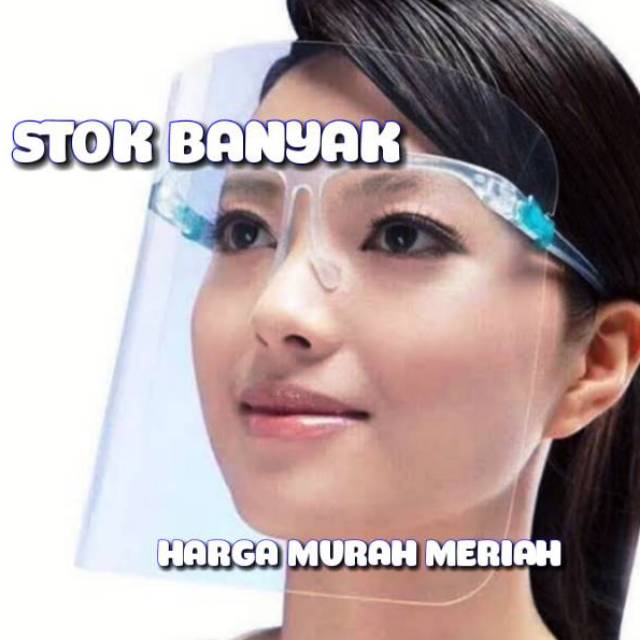 FACE SHIELD Kacamata . Face shield kaca mata / Face shield buka tutup /