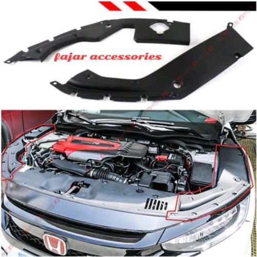 Jual side cover engine civic turbo Murah