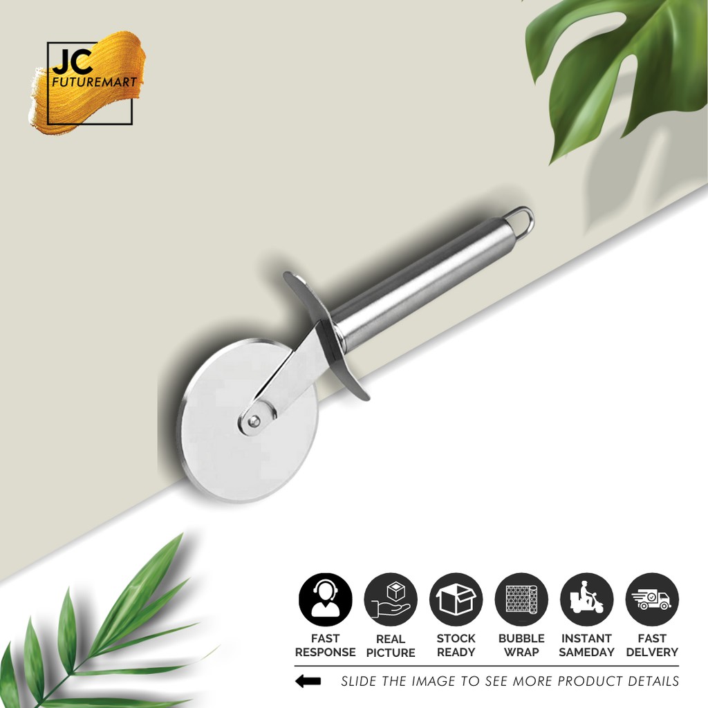 PIZZA CUTTER | PISAU PEMOTONG PIZZA - KUE STAINLESS 2790B | PISAU RODA