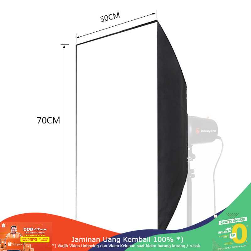 (BISA COD) RVOSTR STUDIO Payung Softbox Reflektor 50x70cm Flash Mount - CY50