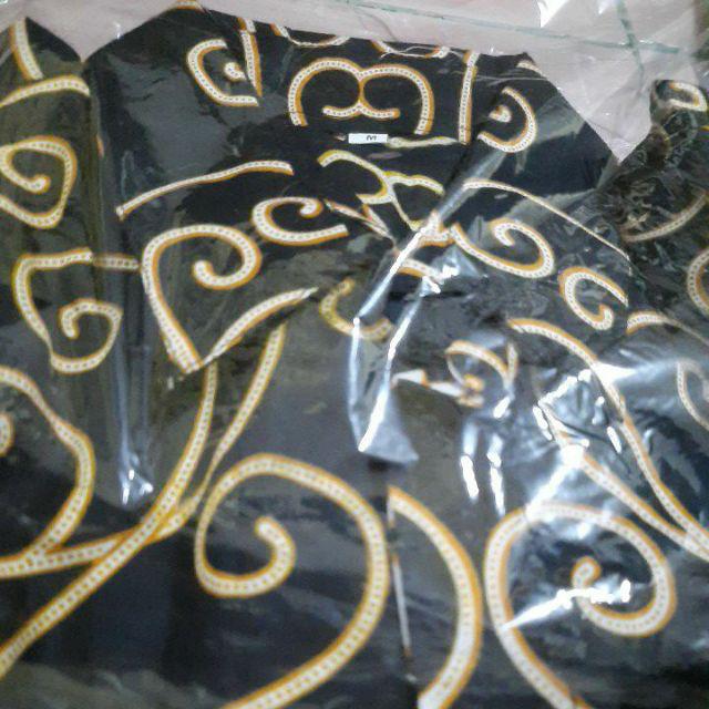 Bswart Batik Hrb026 Kenongo Hem Pendek Padi Pekalongan M L Xl Batik Pria Murah Modern Grosir