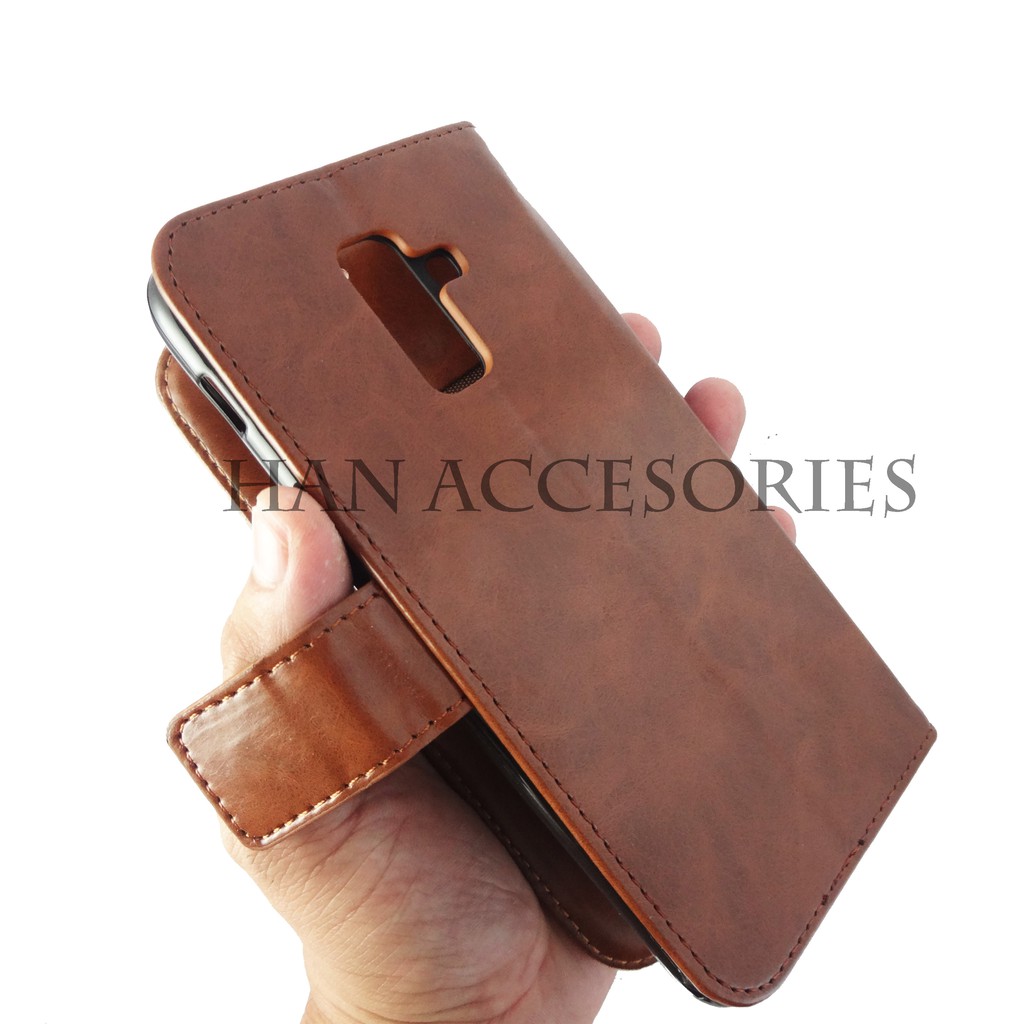 Samsung A6 2018/A6+ 2018/A8 2018/A8+ 2018 Original Fashion Selular Flip Leather Case