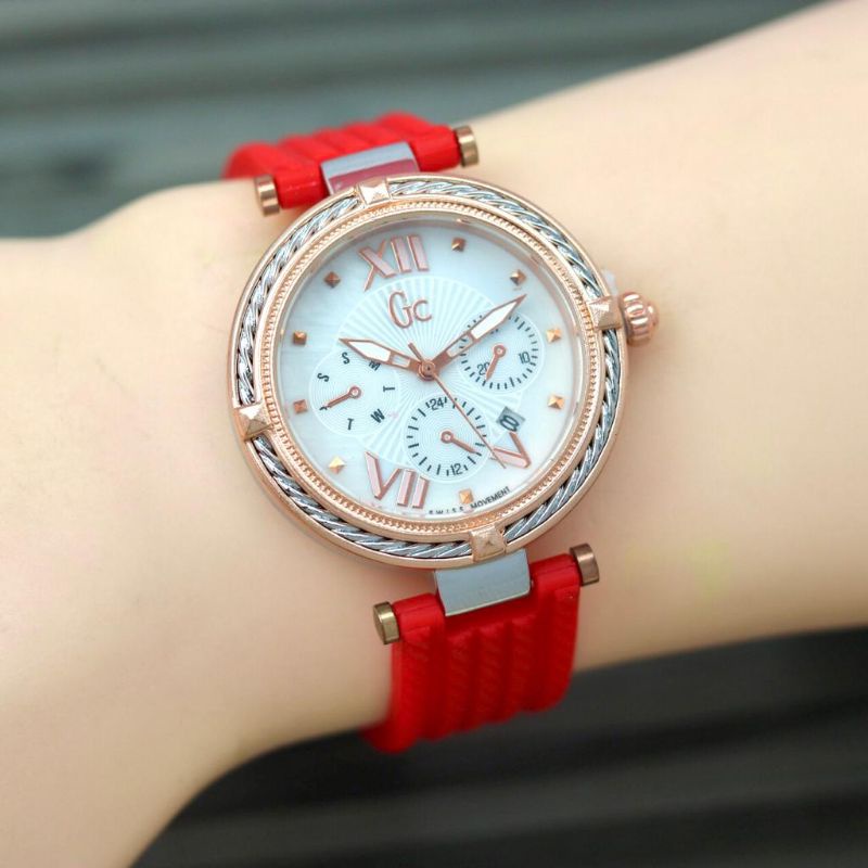 Jam Tangan Wanita Gc Tali rubber