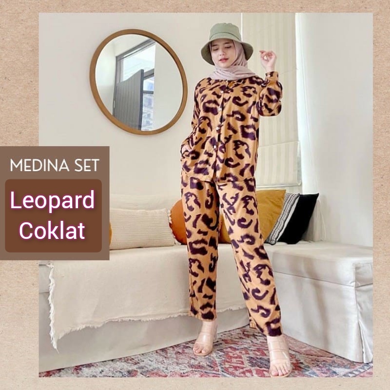 ONESET MEDINA / SETELAN KEMEJA LENGAN PANJANG RAYON VISCOSE- COZA BATIK