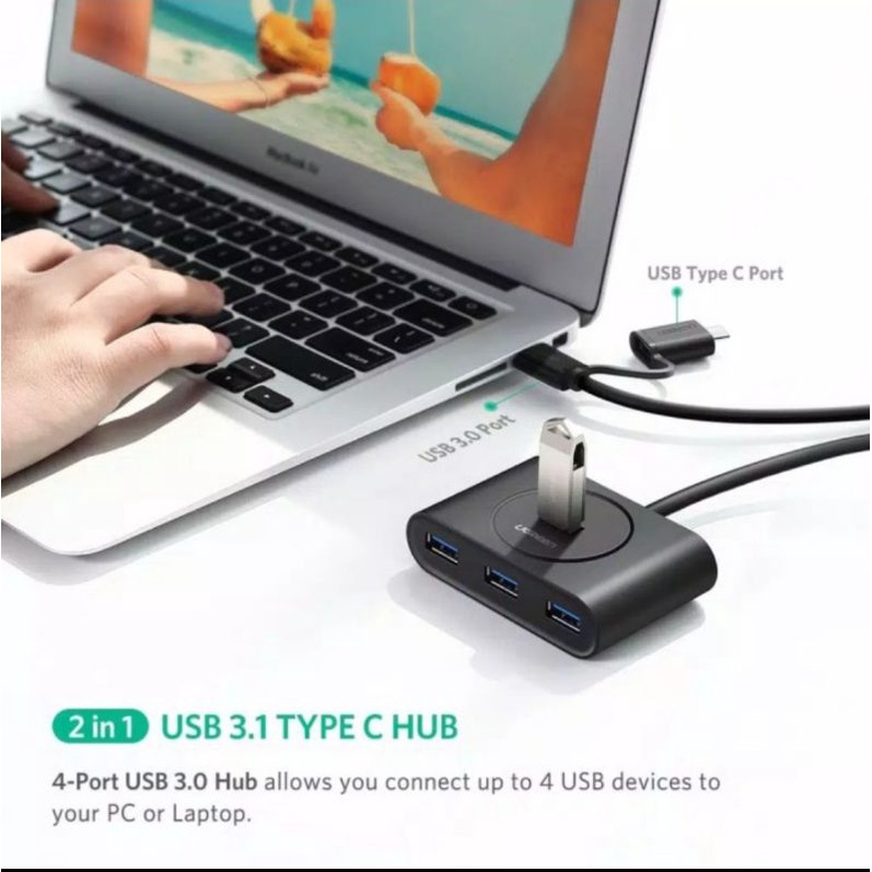 Ugreen Usb Hub 3.0 4 Ports - Ugreen Usb 3.0 Hub Splitter 4 Port Fast Transfer