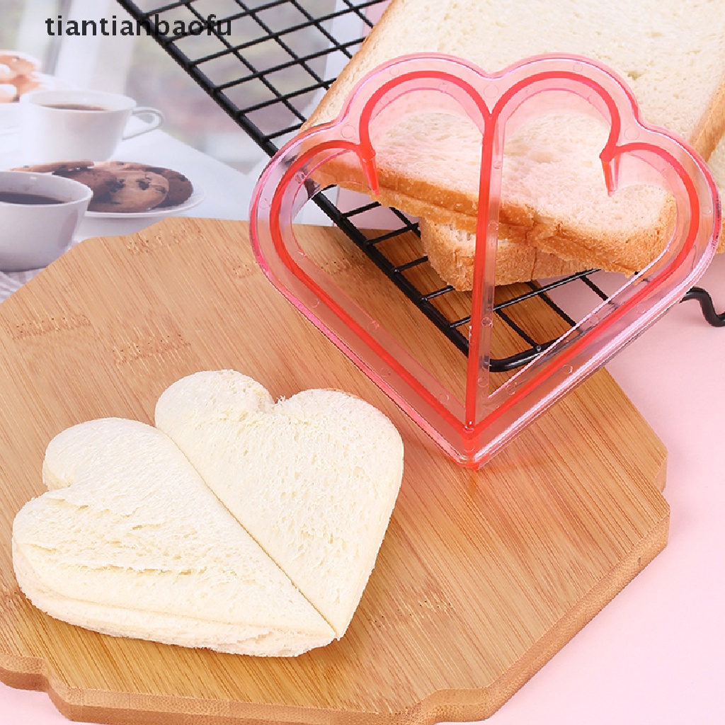 Set Cetakan Pemotong Makanan Roti Panggang Sandwich Untuk Anak