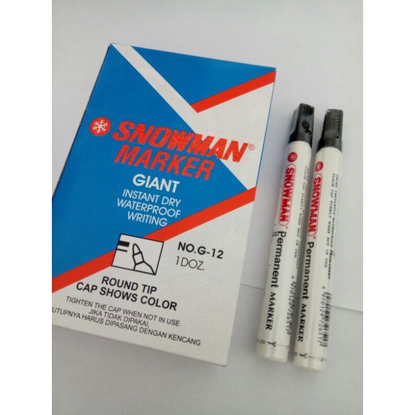 

[ Ecer ] Spidol Permanen SNOWMAN Permanent Marker
